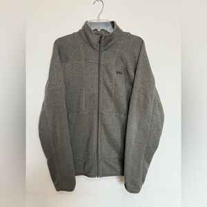 Helly Hansen Full Zip Fleece Sweater Jacket Green Men’s Large